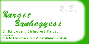 margit banhegyesi business card